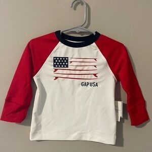 NWT - Baby GAP Swim Shirt - Red, Navy & White - Size: 12-18 MOS